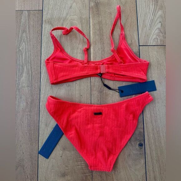 Triangl Swimwear Neon Coral Bikini - Picture 3 of 5